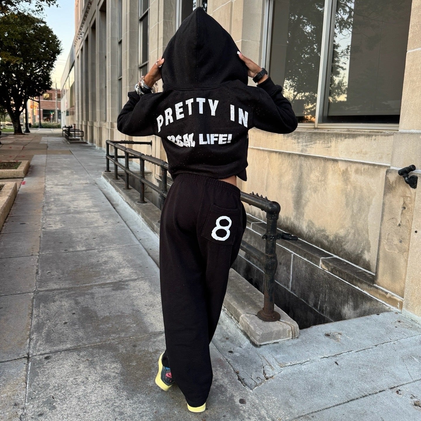 “Pretty In Real Life” Zip-up Hoodie